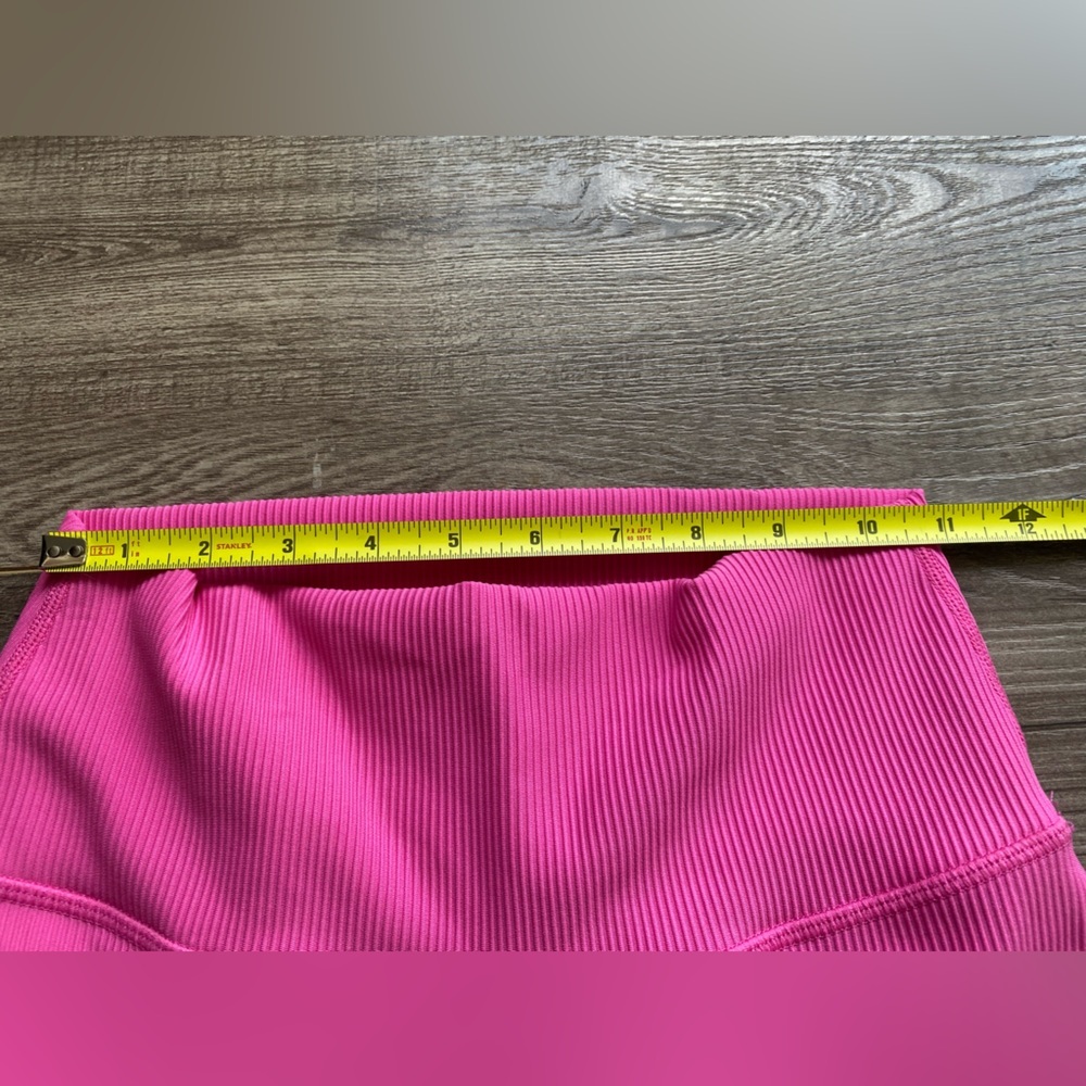 Zyia Active Pink Reve Hi-Rise Capri 20" Size 4-6 Ribbed Barbie pink material - Picture 8 of 8